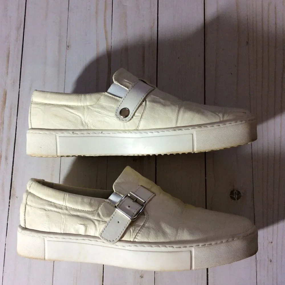 COLLECTION PRIVEE? Leather Shoes Off White size 38 - Picture 3 of 8